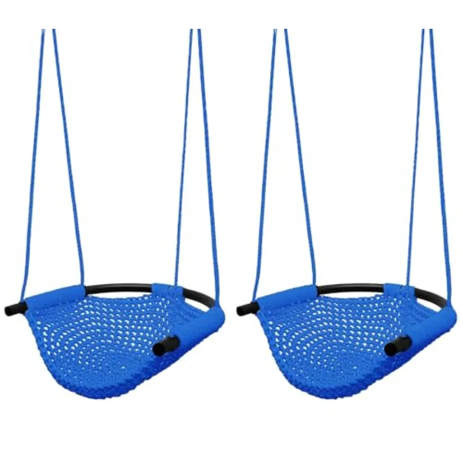 

2 Pack Swing Seat Heavy Duty Rope Play Secure Swing Set Toddler Swing Chair for Outdoor/Indoor/Playground/Home/Tree with Snap H