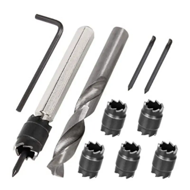 B17B Rotary Spot Weld Welder Cutters Double-Sided 3/8" Set For Metal For Power Drill Drilling Applications