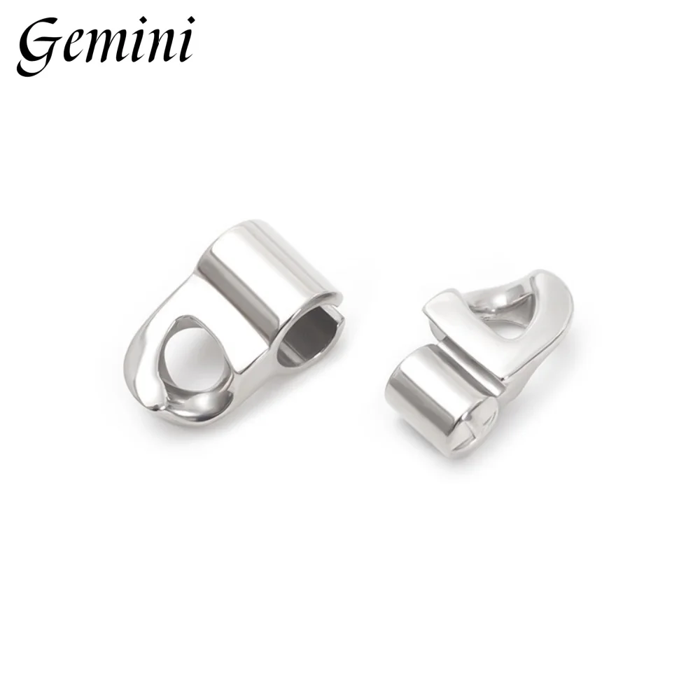 5Pcs 316L Stainless Steel Spring Clasps Lobster Clasp for Cuba Hiphop Chain Bracelet and Necklace Buckle Jewelry Accessories