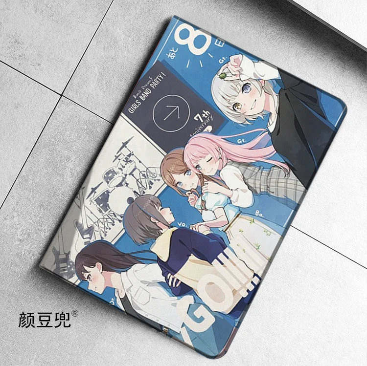 

BanG Dream! It's MyGO Anime For Samsung Galaxy Tab A7Lite 8.7 2021 Case S9 FE Plus Tri-fold stand Cover Galaxy Tab S6 Lite S8 S7