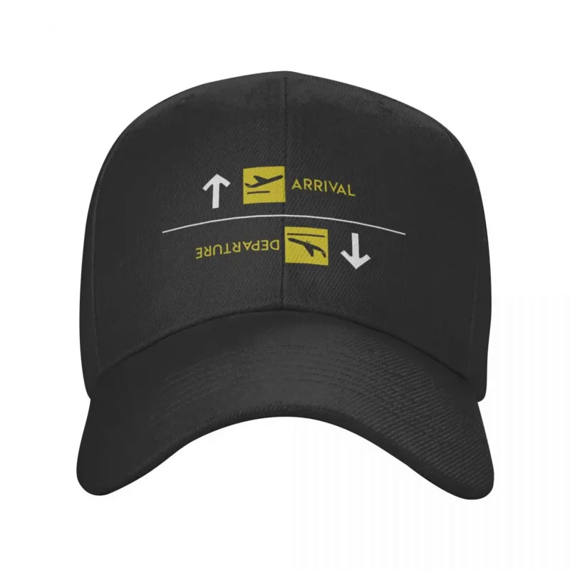 Aviation Departures Arrivals Baseball Cap Airport Airplane Aviator Adjustable Dad Hat Men Women Sports Snapback Hats Summer Caps