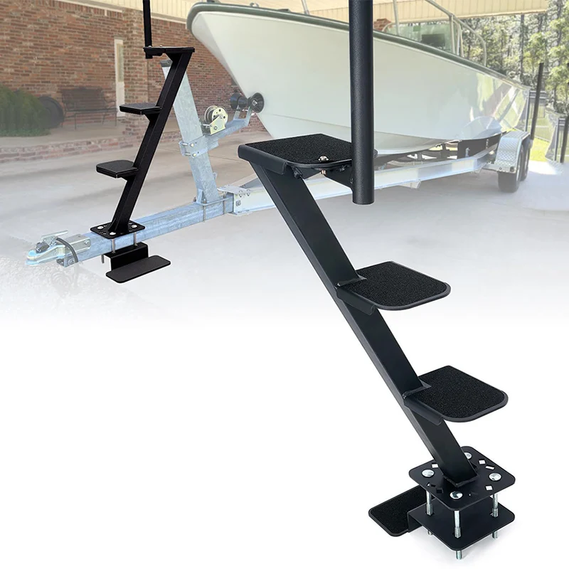 

Heavy Duty Marine Trailer Pedals with Safety Handles, Non-slip Surface, Unlike Most Deep V-trailers