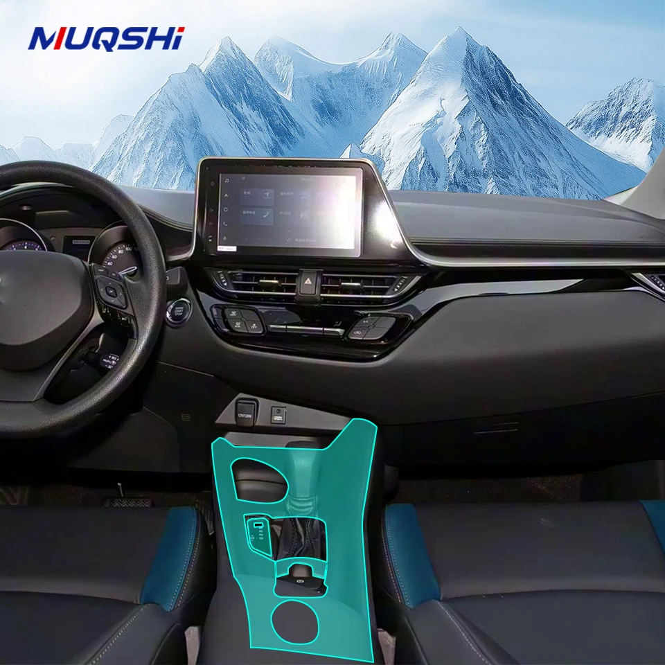 

Защитная пленка для салона автомобиля для Toyota IZOA 2018-2024, наклейка против царапин, декоративная пленка для панели шестерни, прозрачная матовая