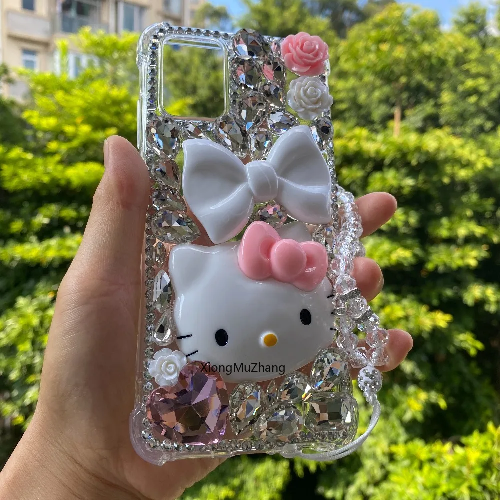 3D-Schleife süße Hello Kitty Handyhülle für Nokia G60 G50 G42 G22 G21 G20 G11 G10 C32 C30 C22 G400 G310 G300 1.4 1.3 2.4 3.2 4.2 6.2 – Detail 3