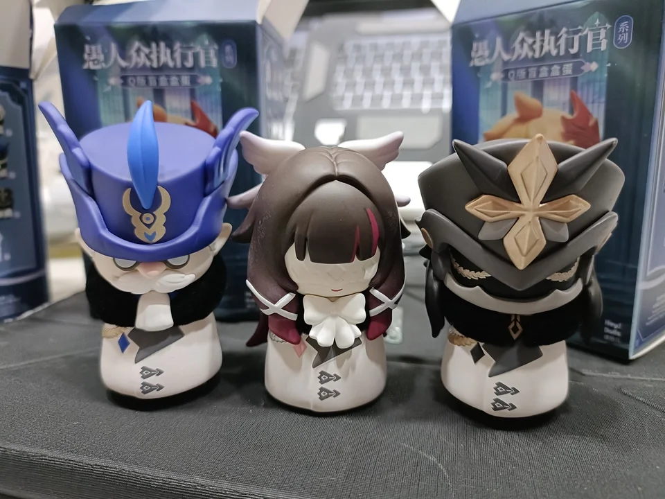 Genshin Impact Auf Lager Fatui Harbinger Serie Blind Box Kawaii Trendige Q-Version Anime-Figuren-Sammlung Desktop-Überraschungsgeschenk – Detail 5