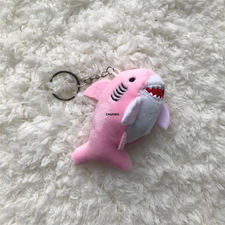 3 色 - かわいいサメのぬいぐるみソフトぬいぐるみキーチェーン誕生日