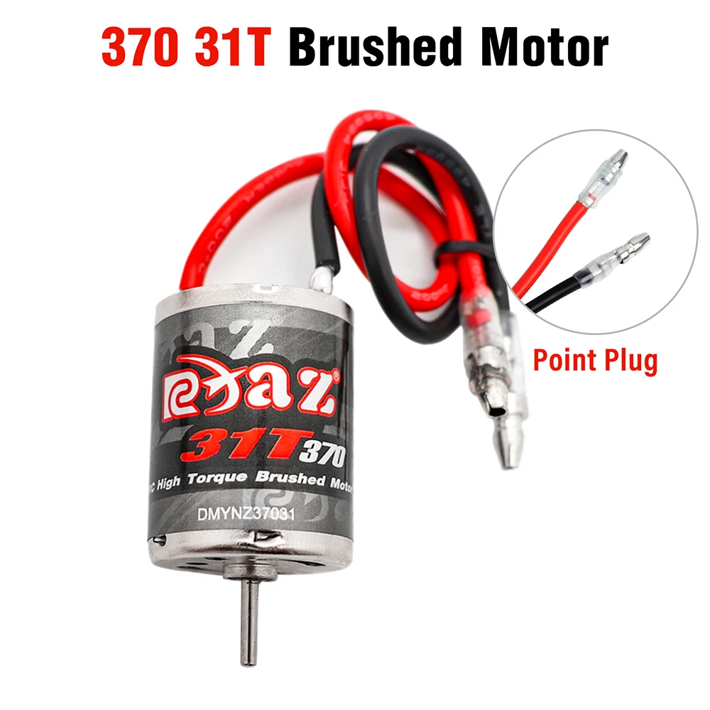 9IMOD Brushed Motor 370/380/390 7.2V Waterproof JST/Point Plug For 1/18 1/16 RC Crawler