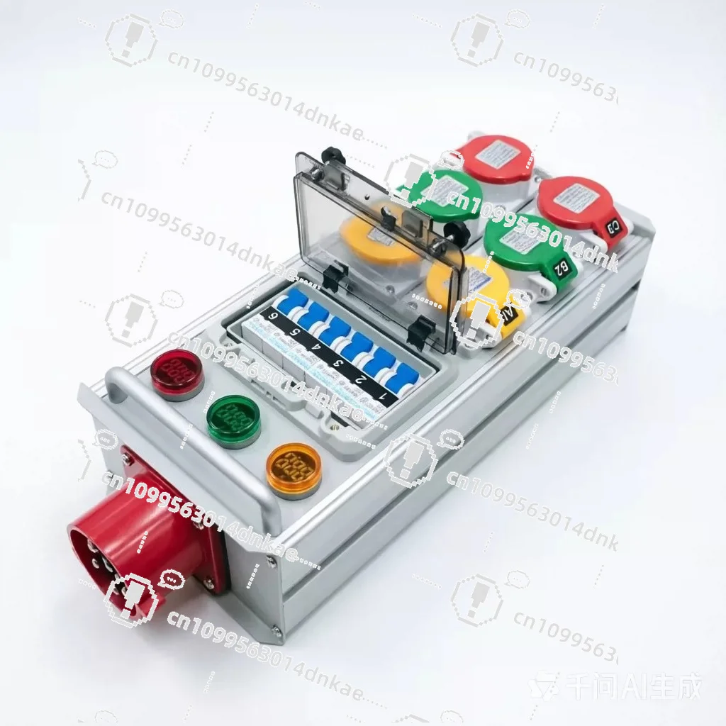 6-way Small Electric Box 16A Socket Distribution Box Waterproof Junction Box Junction  Stage Lighting Through