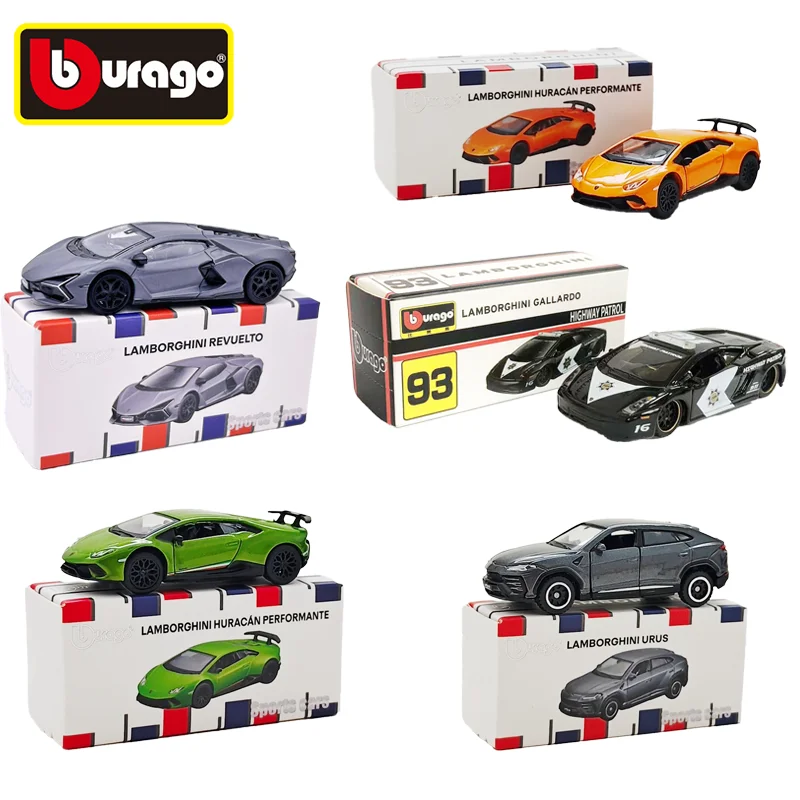 

Bburago 1/64 Lamborghini Revuelto Urus Huracan Alloy Car Model Collection Gift