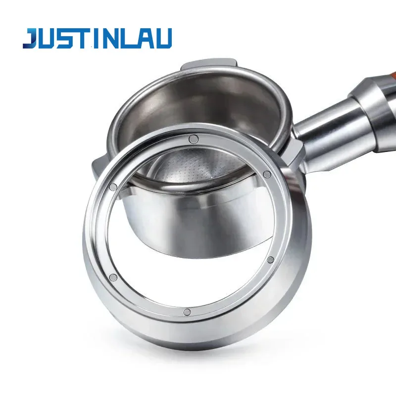 JUSTINU 51/54/58/mm Portafilter Italian Espresso Accessories Magnetic Coffee Quantitative Ring Funnel Stainless Steel Accessorie