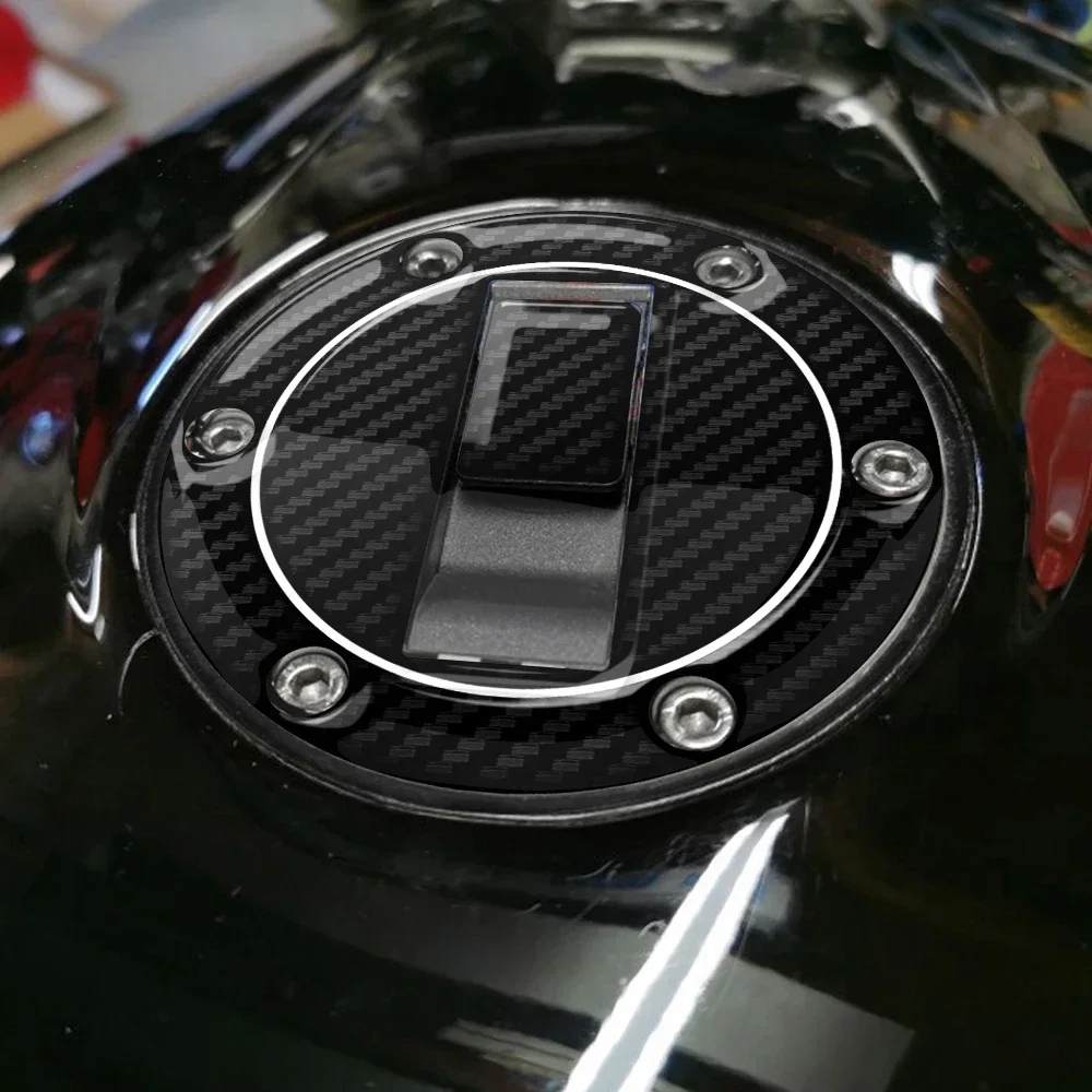 For Triumph Tiger Daytona Street Triple Models motorcycle modification fuel tank cap carbon fiber exterior sticker
