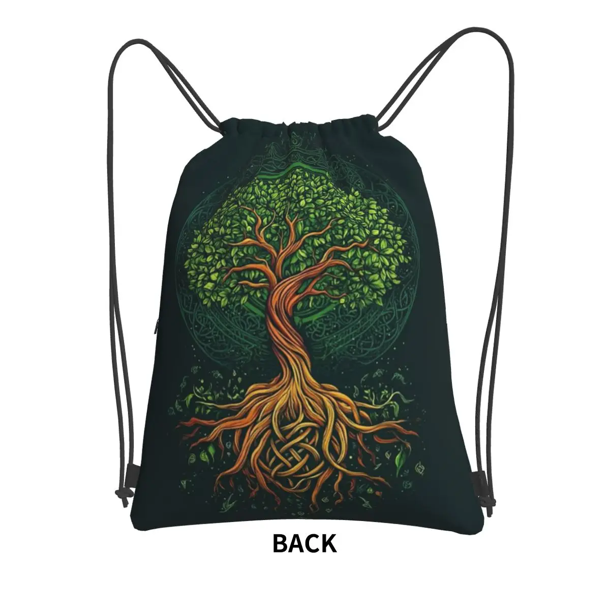 Biblical World Tree Of Life Backpacks Portable Drawstring Bags Sundries Bag Book Bags for Man Woman School