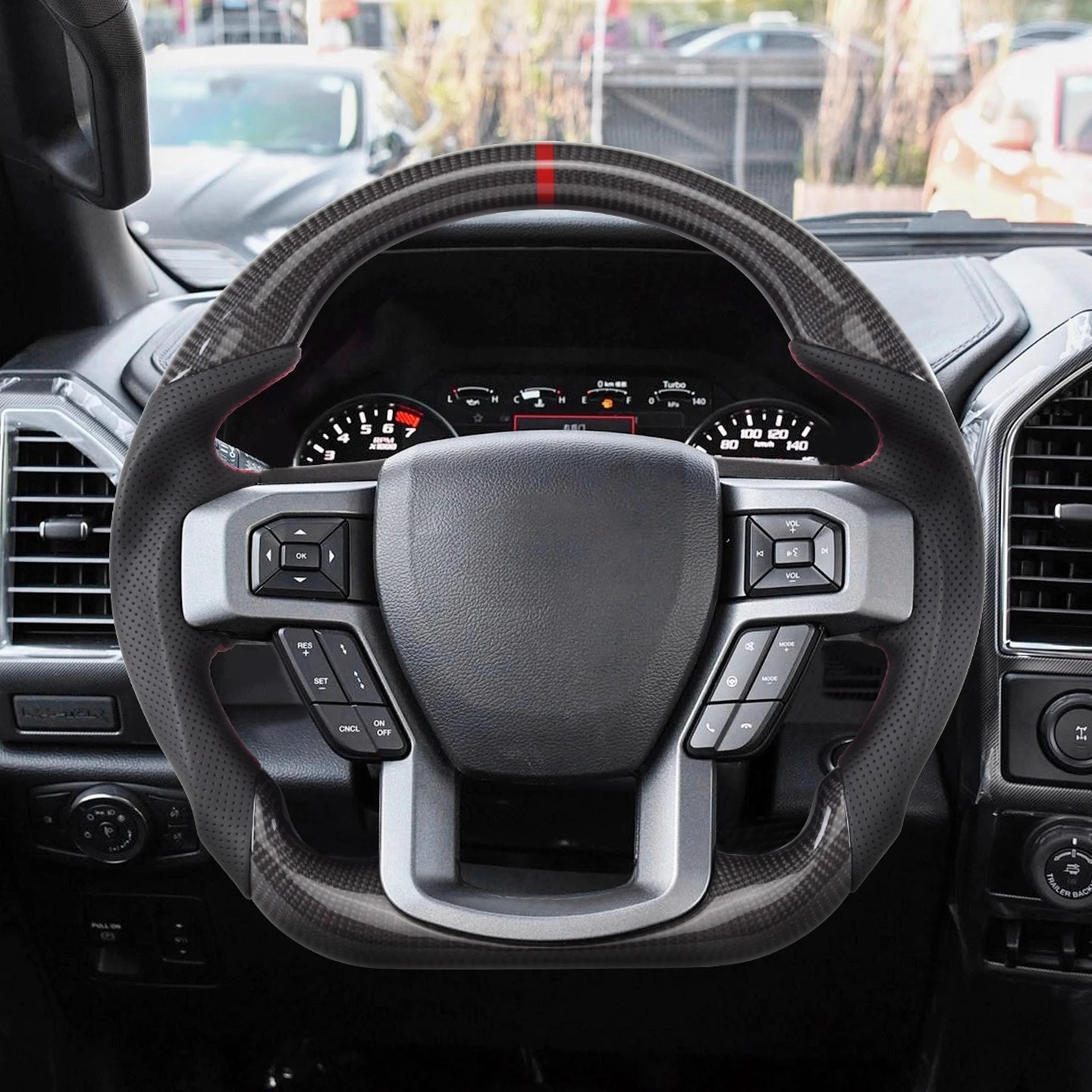 For Ford Raptor F150 Steering wheel modification anti slip breathable odorless comfortable