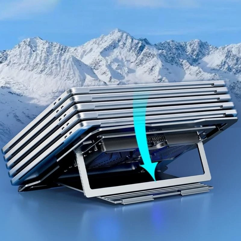 Охлаждающая подушка для ноутбука с тихим вентилятором для компьютерного компьютерного ноутбука игры