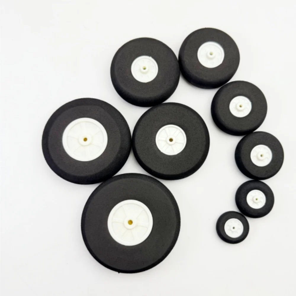 2pcs/1Pair RC Airplane EVA Sponge Tail Wheel 1inch To 3Inch 25-76mm Airplane Car From Wheels Sponge Tire Replacement Toy Parts