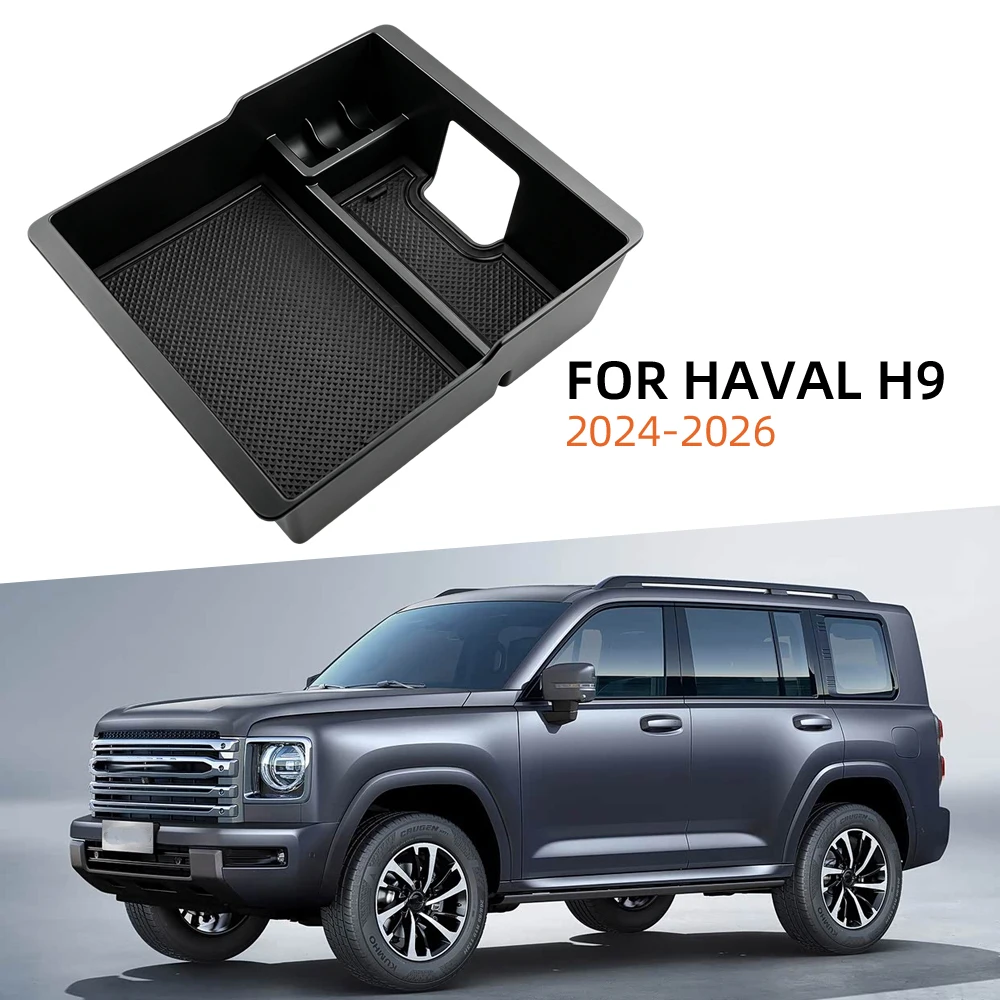 Auto-Armlehnen-Aufbewahrungsbox für Haval H9 2024 2025 2026, Mittelkonsolen-Organizer, Ablagefach, Behälter, Innenzubehör