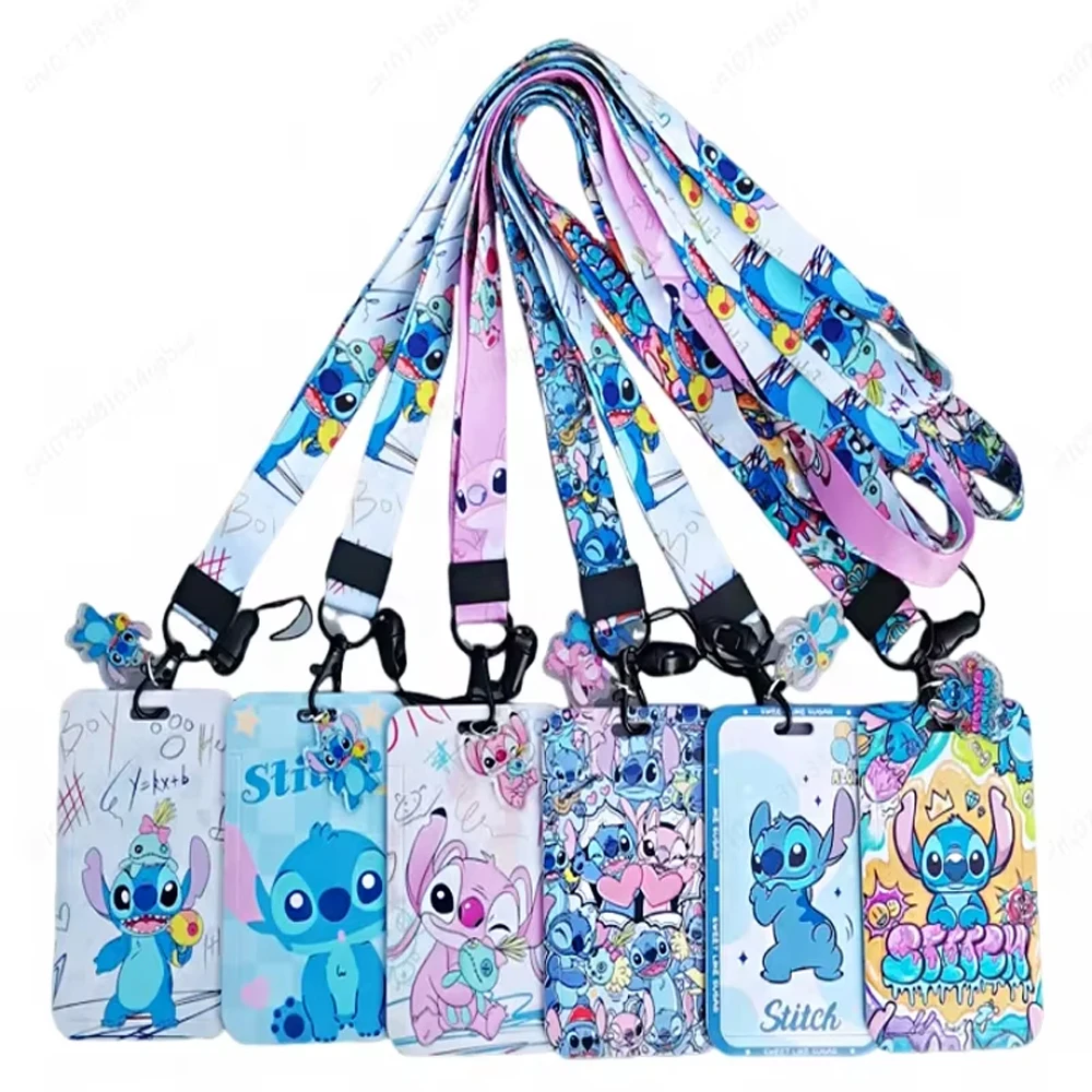 

Stitch Lanyard Card Holder Neck Strap key ID Card Phone Straps Badge Holder DIY Hanging Rope Cosplay Accessories