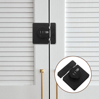 Keyless Cabinet Password Lock 3 Digit Combination Adhesive Mechanical Latch For Closet Cupboard Wardrobe Bi Fold Door Sliding