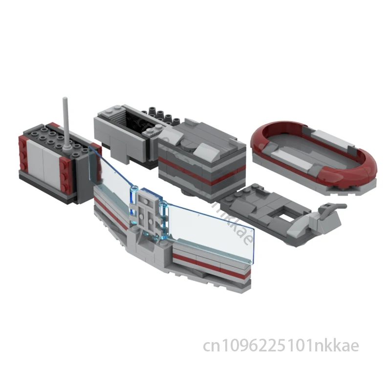 MOC スペースウォーズ基地アクセサリー クレートカート コマンドステーション 組み立てブロック モデル DIY 宇宙船 ブロック おもちゃ 子供の誕生日プレゼント