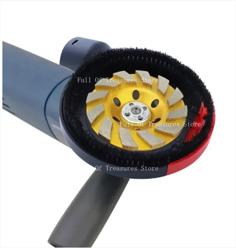 100/125mm Universal Surface Cutting Dust Shroud For Angle Grinder Built-in Tight Bristles Dust Collector Attachment Cover Tools