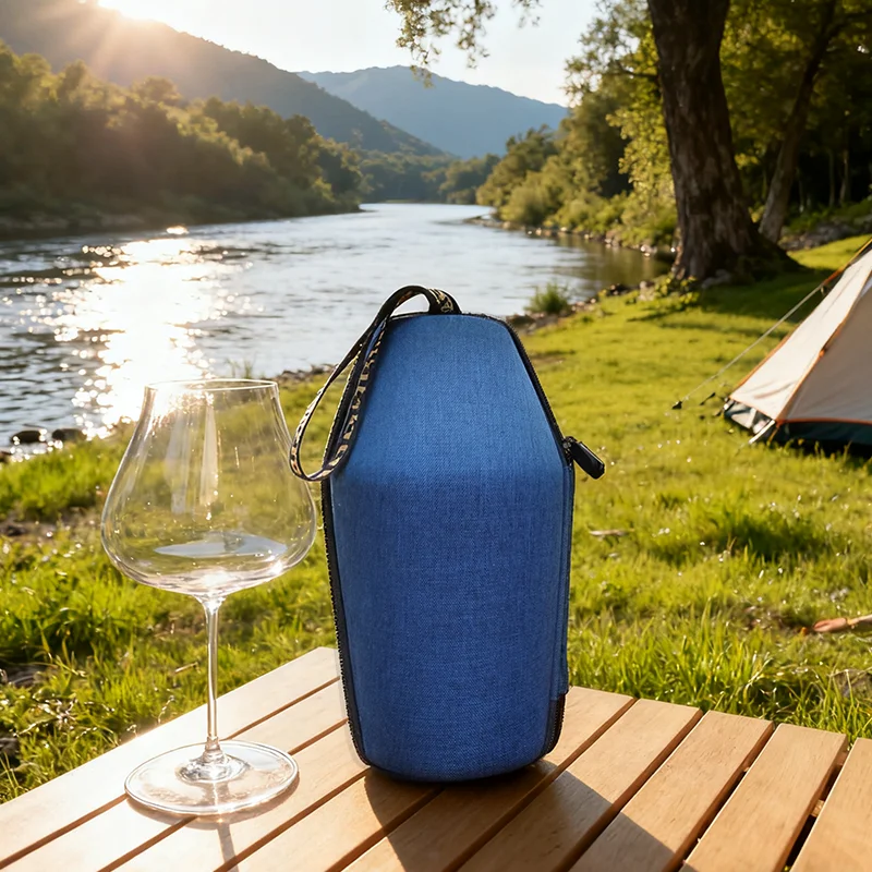 Wine Glass Portable Bag Shockproof Wine Glass Protective Cover Anti-drop Storage Box Waterproof Red Wine Glass Box