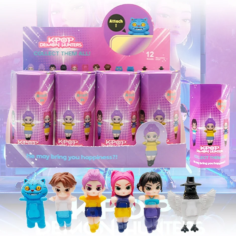 새로운 K-pop 데몬 헌터즈 블라인드 박스 데빌 사자 컬렉션 애니메이션 피규어 파티 코스프레 게임 만화 헌트릭스 장식용 크리스마스 선물