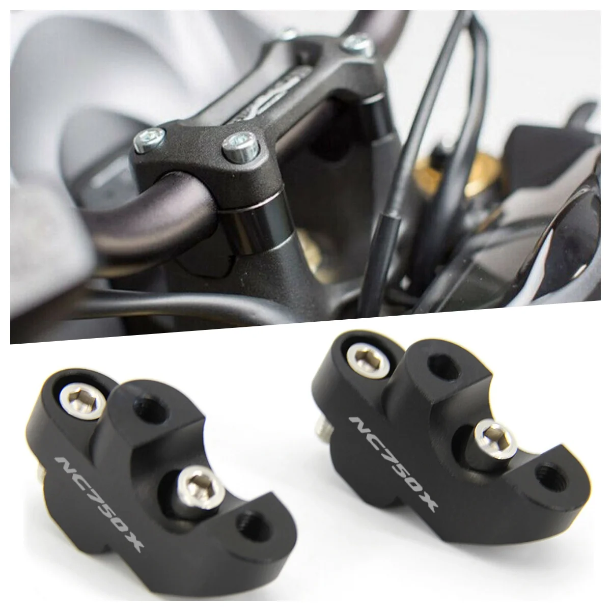 

For Honda nc750x NC700X NC750X CB500X CB500F CB300 F Motorcycle Handlebar Riser 30mm Heightening Clamp Motorcycle Accessories