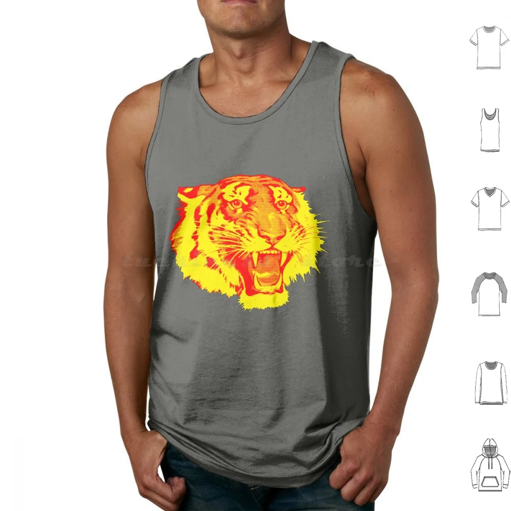 Camisetas sin mangas Circus Tiger, Chaleco sin mangas, Cecil, Rey León, Bestia, Safari en África, Majestuoso Tigre, Elefante, Jirafa, Praderas de Hierba