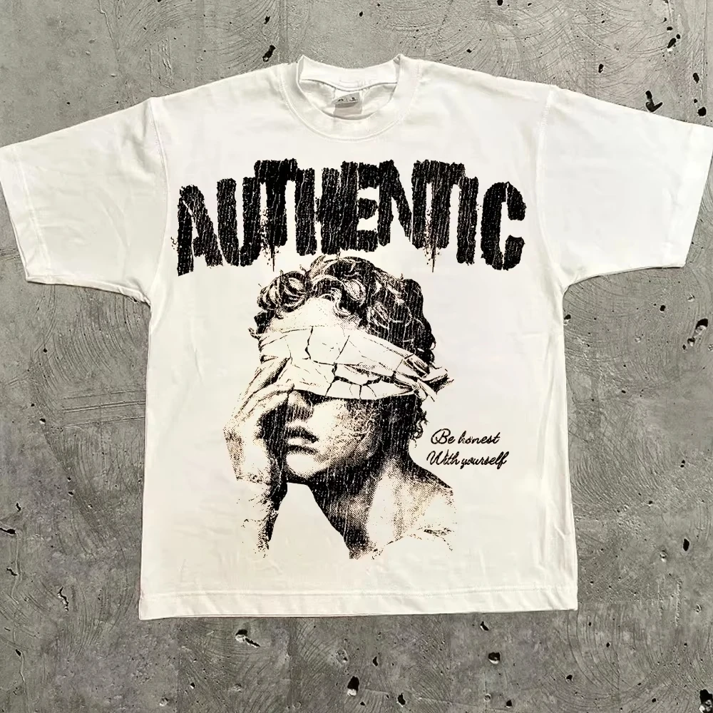 Holy Grace Twin Little Angels Y2K Cyber Grunge Trendy T-Shirt Cotton Graphic Tee Men Women Summer Streetwear