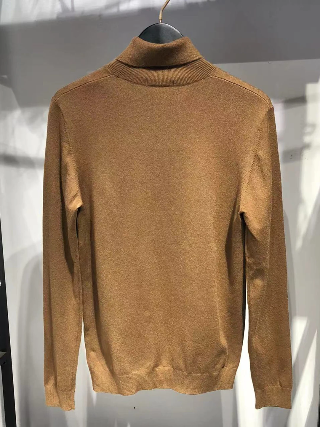 

JJ Home Мужской повседневный вязаный свитер Mid-Thi Base Layer irt Wool Blend Полиэстер Акрил Нейлон Шерсть Шелк Long Sve High...