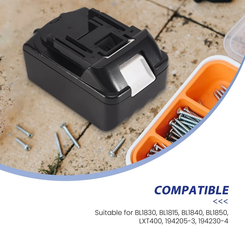 

A47U BL1830 with Li-Ion Power Tools Battery Case Replacement for Makita 18V BL1840 BL1850 Plastic Shell