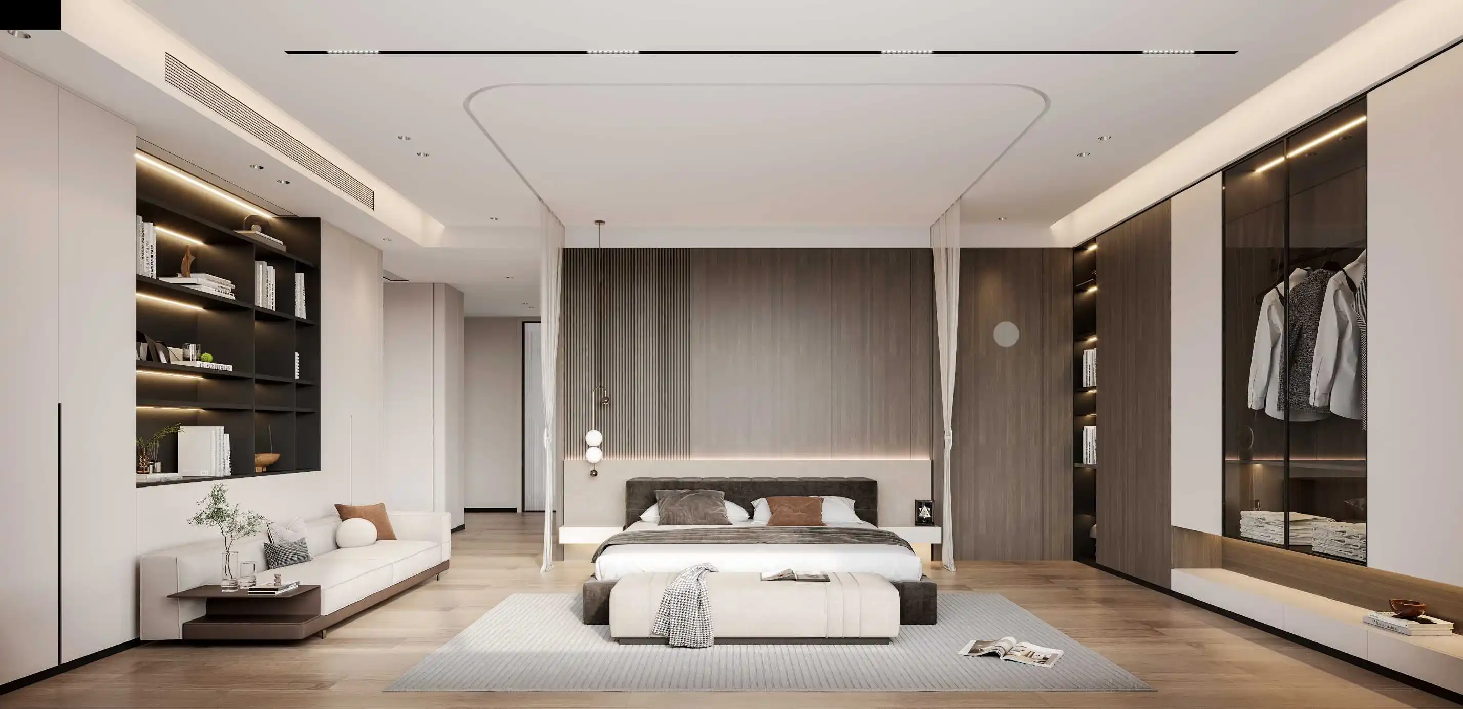 Luxury Whole House Custom Furniture Villa Built-in Wardrobe Kitchen Cabinet TV Cabinet Custom Size OEM ODM