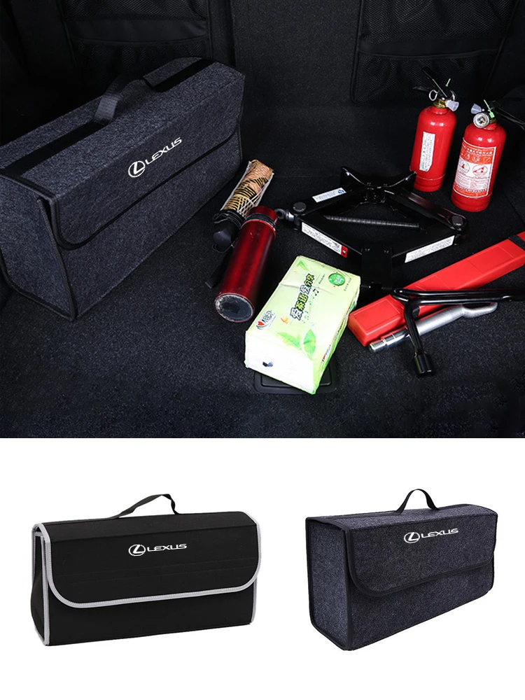 Car Folding Storage Bag Trunk Felt Organizer Multiuse Tool Boxes For Lexus CT ES GS NX IS250 CT200h IS300h ES300h ERX400h NX300h