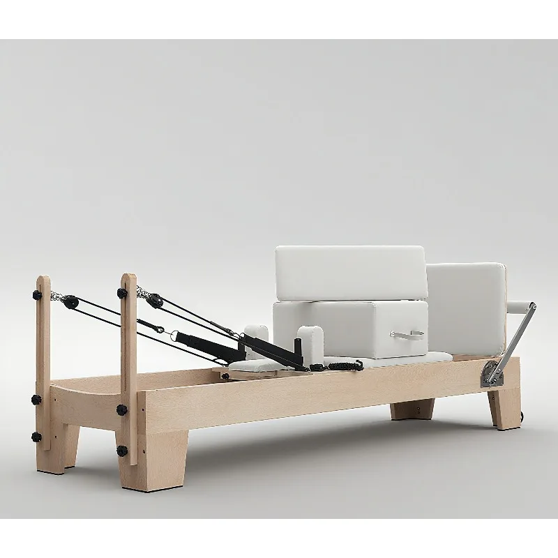 

YTYIN Wooden Pilates Reformer - Premium Full Body Workout Equipment for Home & Studio Use