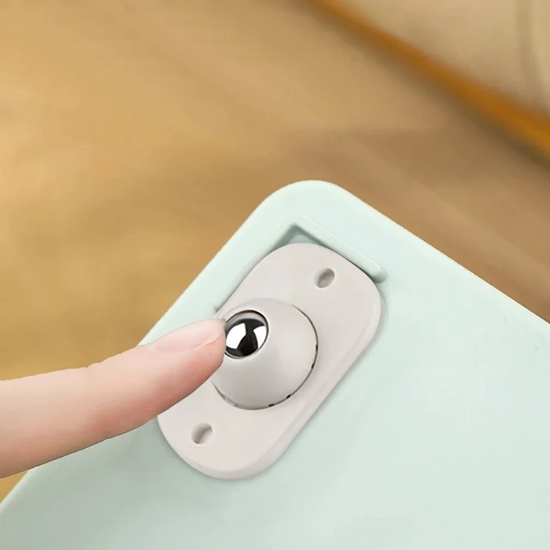 4 Stück selbstklebende Lenkrollen, 360-Grad-Drehung, Lenkrollen, Mini-Räder zum Bewegen von Möbeln, Lenkrolle