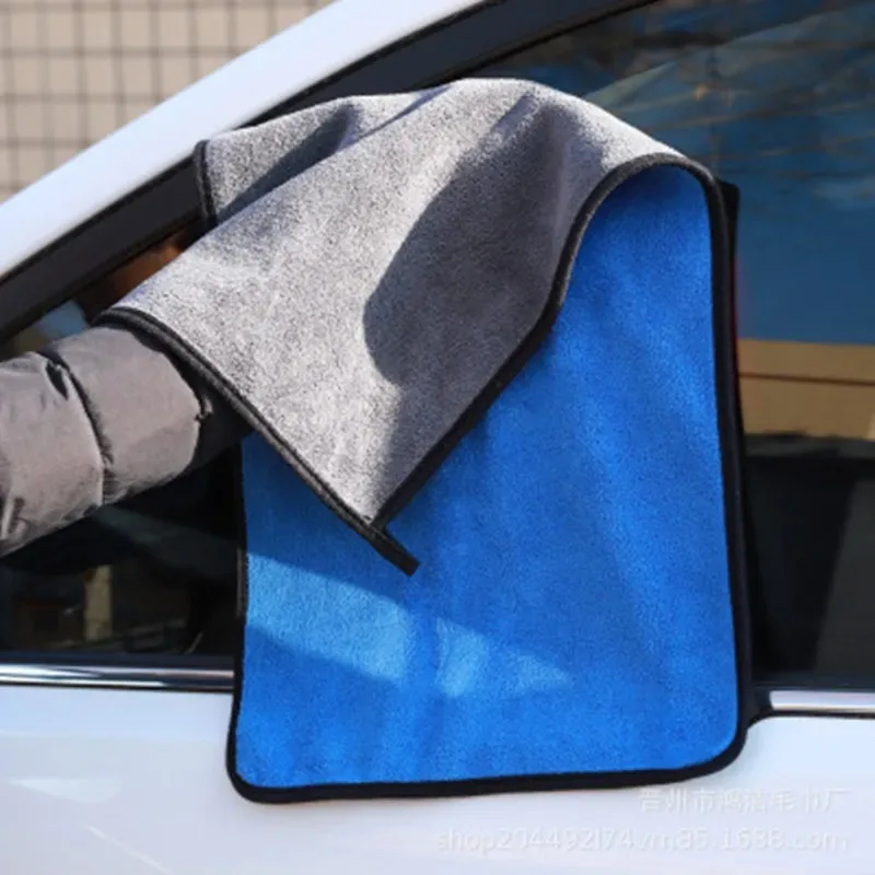 500GMS Blue Car Cleaning Cloths Professional Detailing Drying Microfiber Towels Auto Washing Towel For Toyota VW Honda Hyundai