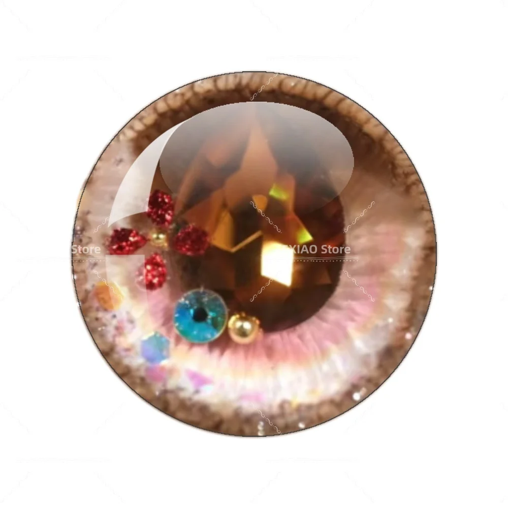 10mm/12mm/14mm/16mm/18mm Blythe Dolls BJD Red SeriesEyes Round Glass Eyes For BJD Doll Eye Chips Toys DIY Accessories Jewelry