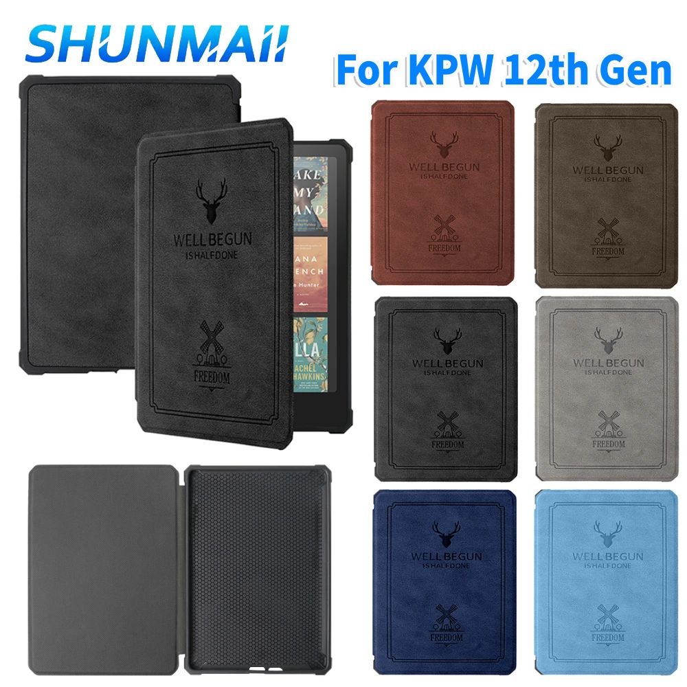 For KPW 12 Protective Case for Kindle Paperwhite 12th Gen 2024 Canvas Cover for KPW Signature Edition 2024 7IN Auto Sleep Wake