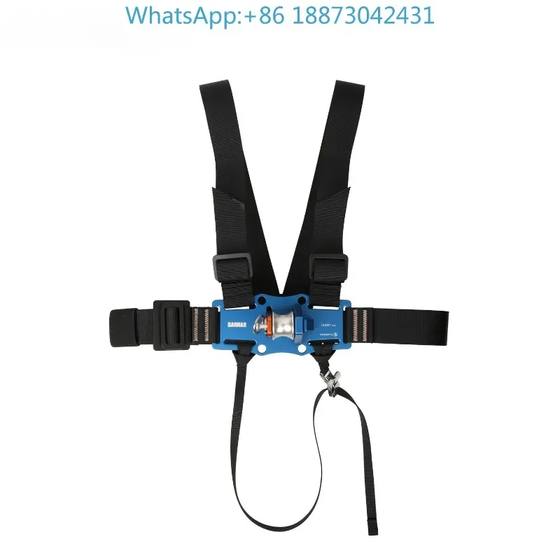 BARHAR Baha rueda de pecho cuerda auxiliar polea para correr cuerda de elevación accesorios de equipo de escalada de rescate
