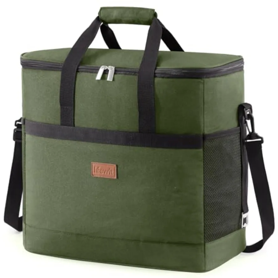 

Cooler Bag 30/50/60 Cans Collapsible and Insulated Large Lunch Bag Leakproof Soft Cooler Portable Tote for Camping/BBQ/Family O