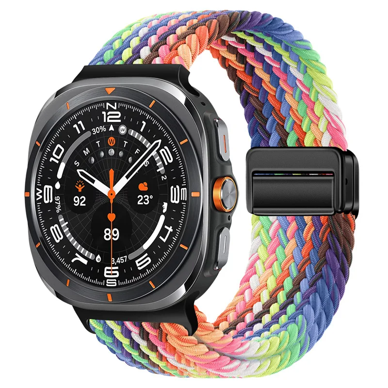 Magnetisches Armband für Samsung Galaxy Watch Ultra 47mm Correa Nylon Loop Armband für Samsung Galaxy Watch Ultra 2 Band Zubehör – Detail 1
