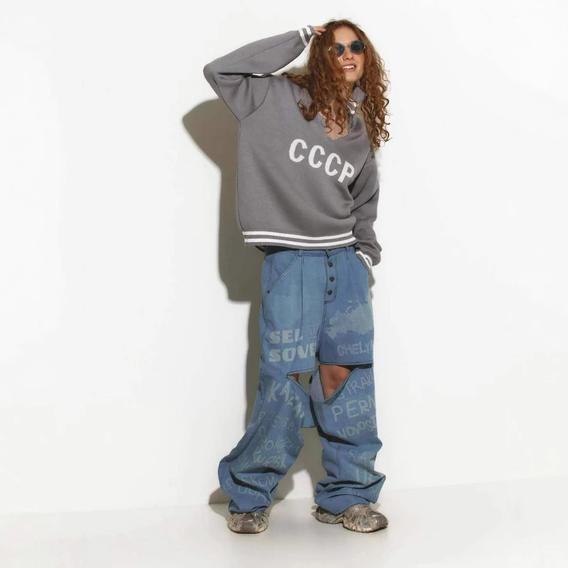 استرخاء الظهر نمط مع المنسوجة سترة برقبة على شكل v المرأة 2026 الخريف/الشتاء عادية بأكمام طويلة أنيقة تنوعا الصوفية للنساء #2