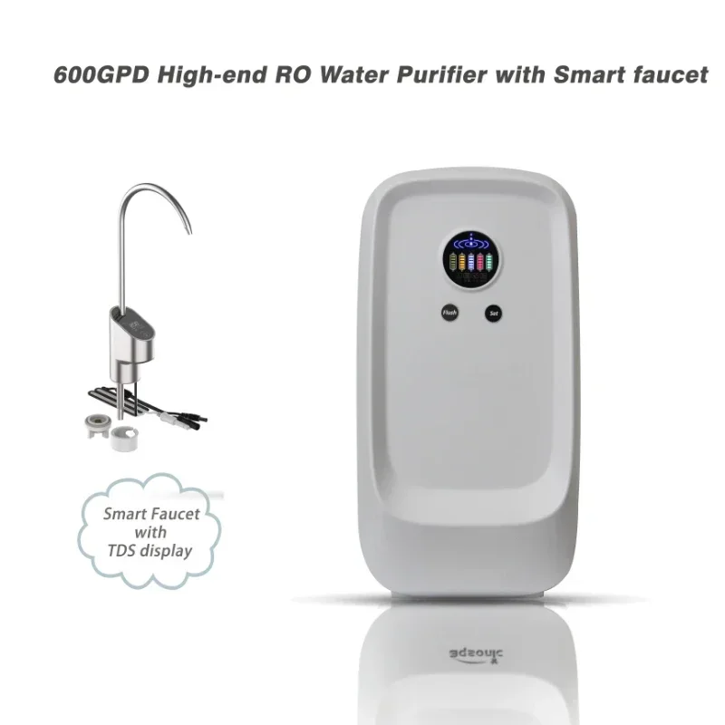 Household reverse osmosis five stage water purifier with bayonet type alkaline filter cartridge