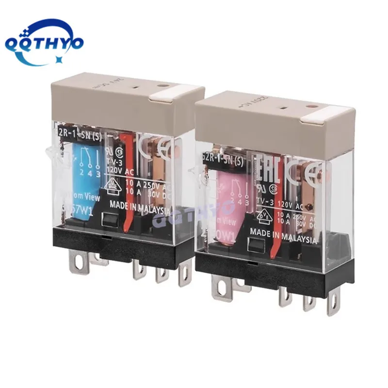 10Pcs G2R-1-SN (S) 24V G2R-2-SN (S) 24VDC AC220 G2R-1-SNDI(S) G2R-1-SND G2R-2-SND(S) DC24V AC220V 110V 5A 10A 5/8Pin Power Relay