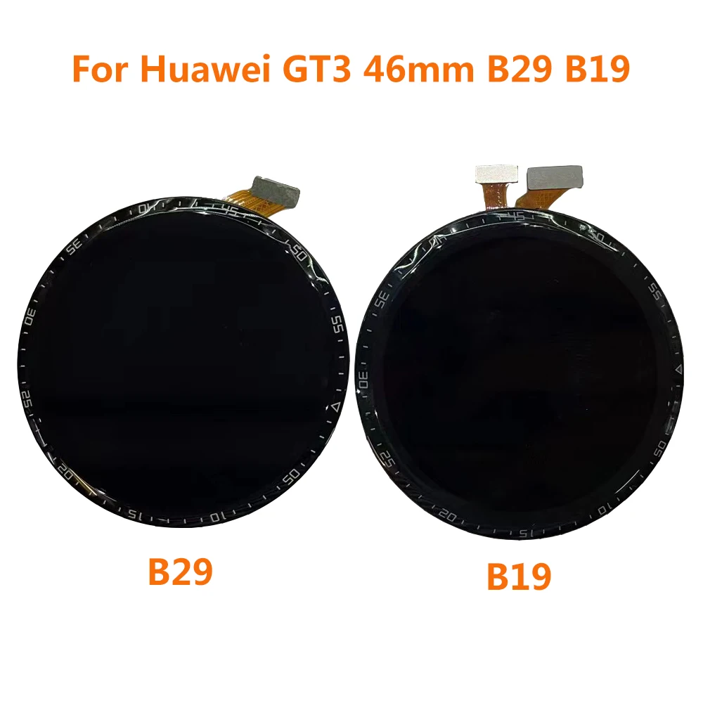 Display GT3 For Huawei Watch GT 3 46mm JPT-B19 JPT-B29 LCD Display Touch Screen Digitizer Repair Parts