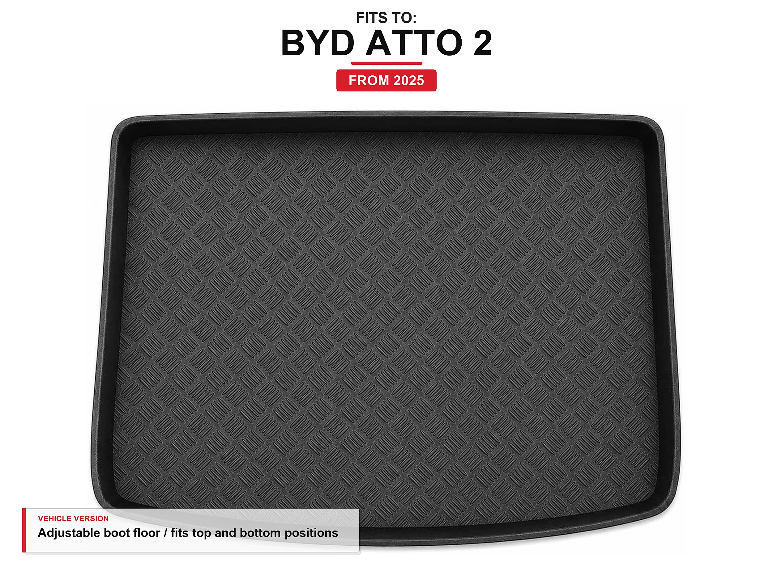 Image of Kofferraummatte mit Rand für: Byd Atto 2 2025-