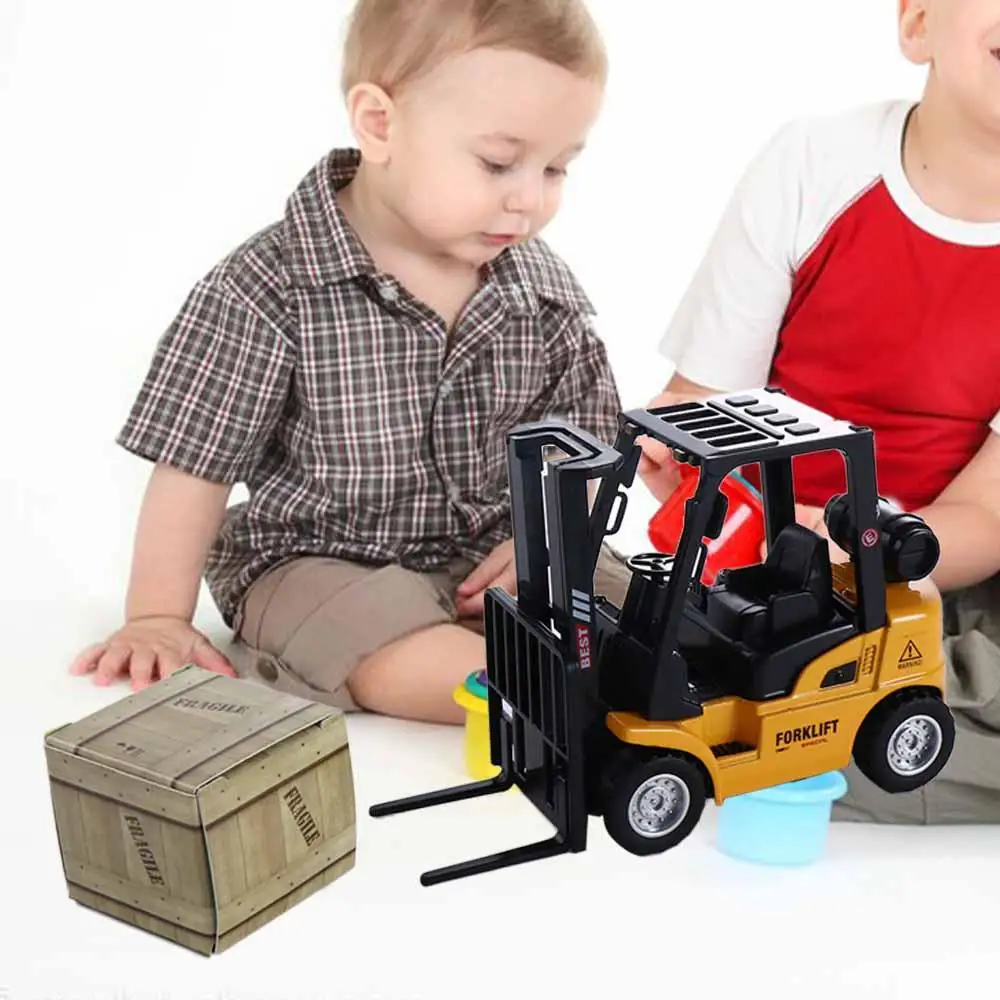 

Toy Educational Car Toy Vehicles Car Model Forklift Friction Toy Die-Cast Model Vehicle Construction Pallet Interactive Toy