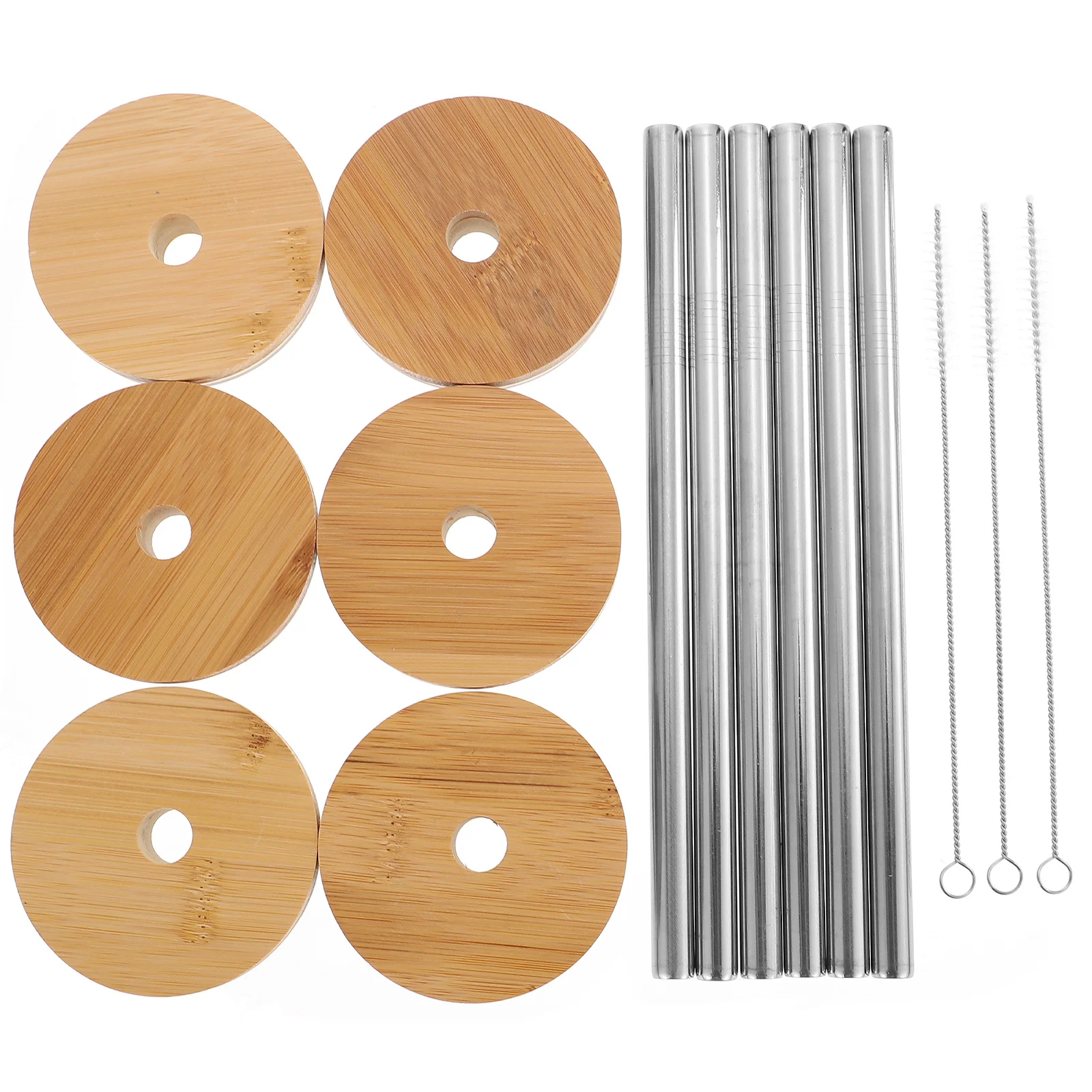 

1Set Mason Jar Lids Leak Proof Beverage Cup Covers Straw Hole Sealing Lid Protective Storage Jar Lid Multipurpose Cup