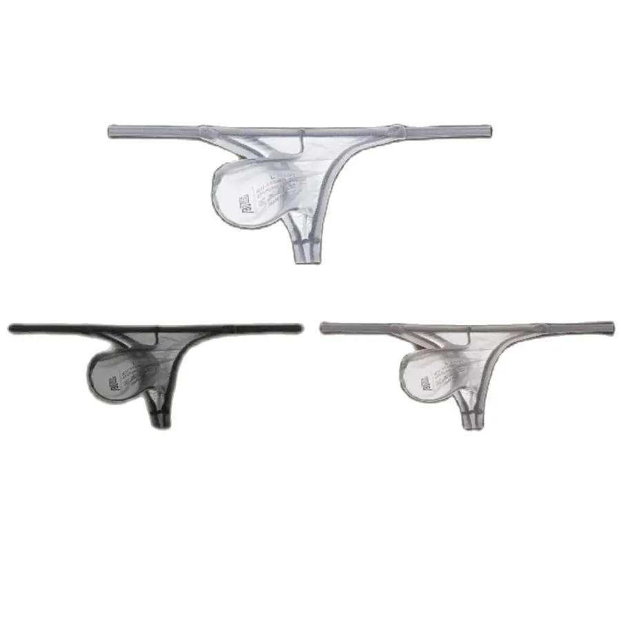 

Unique men's thongs fully transparent T-pants ultra-thin ice silk men's fun transparent low waisted slim fitting T-pants