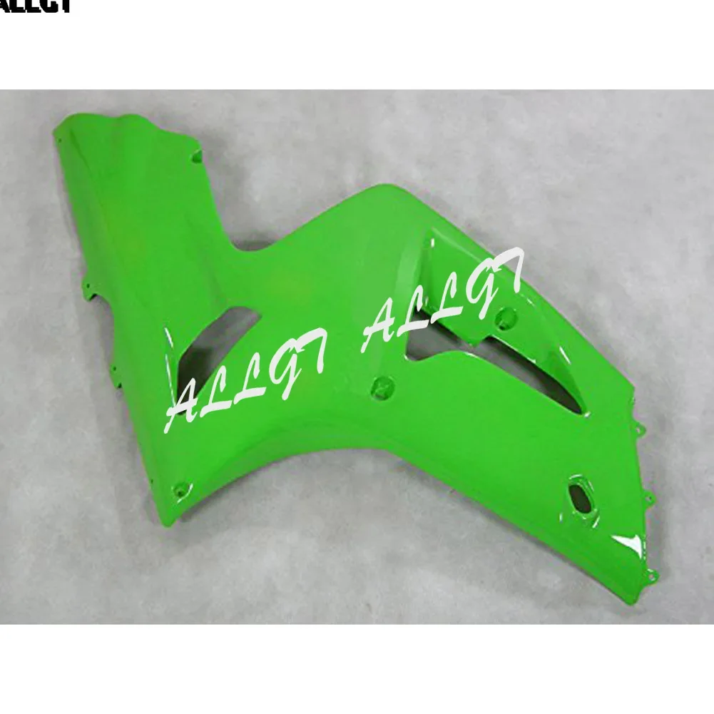 ABS Injection Mold Black Fairing Kits For Kawasaki Ninja ZX-6R ZX6R 636 2003 2004 Green & Glossy Black image 2